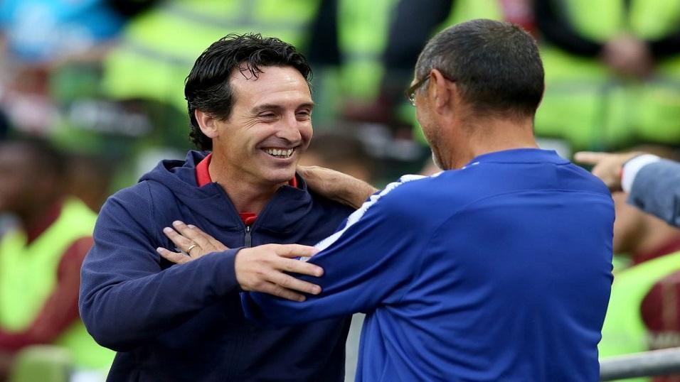 Unai Emery and Maurizio Sarri